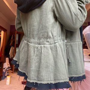 Free People Army Green Coat